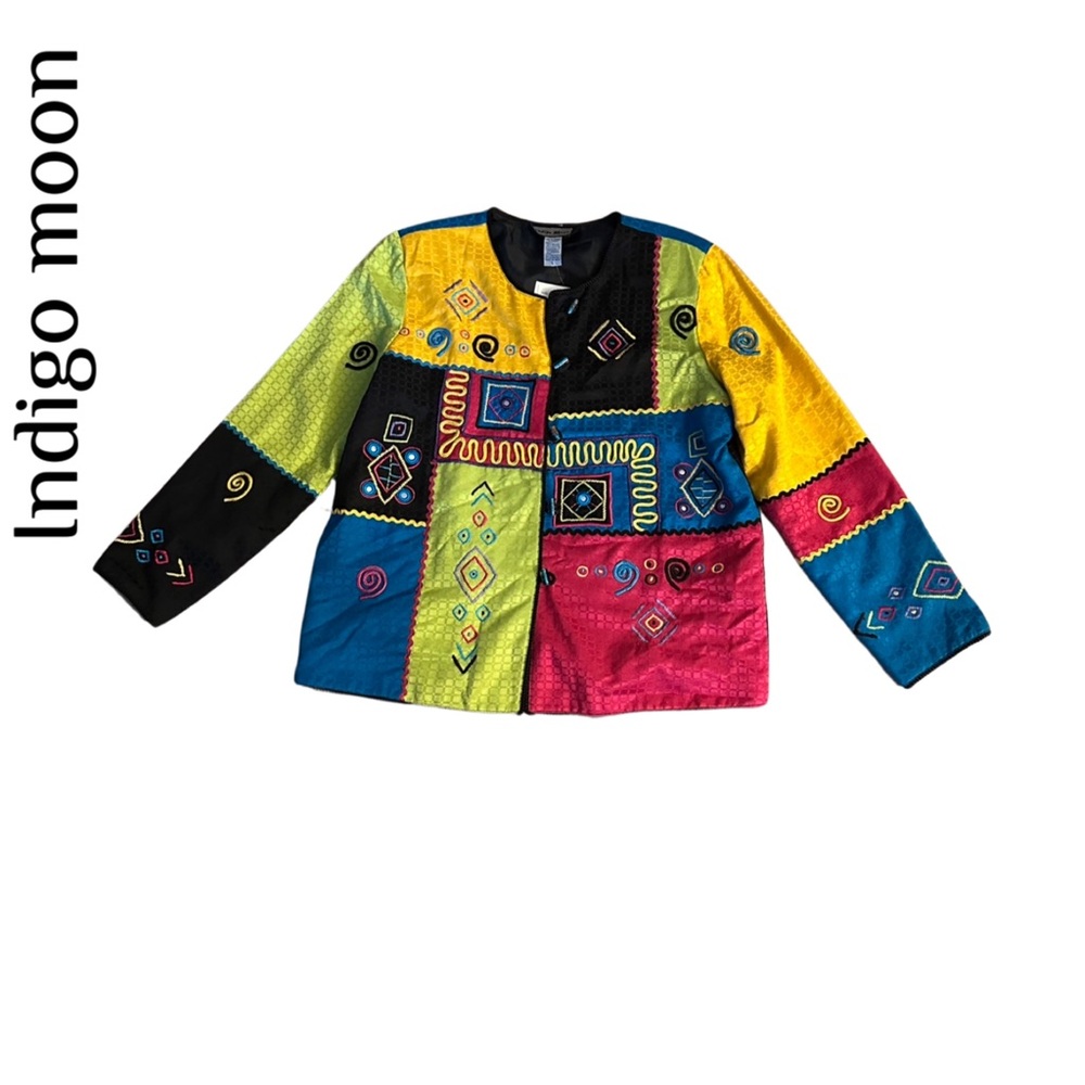 Indigo moon vintage multicolor blazer  women’s large